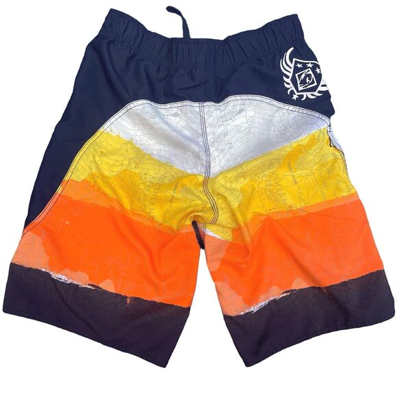 Island Haze Aussie Mens Board Shorts Sz S Surfer Beach Map of Australia Graphic - Picture 2 of 7